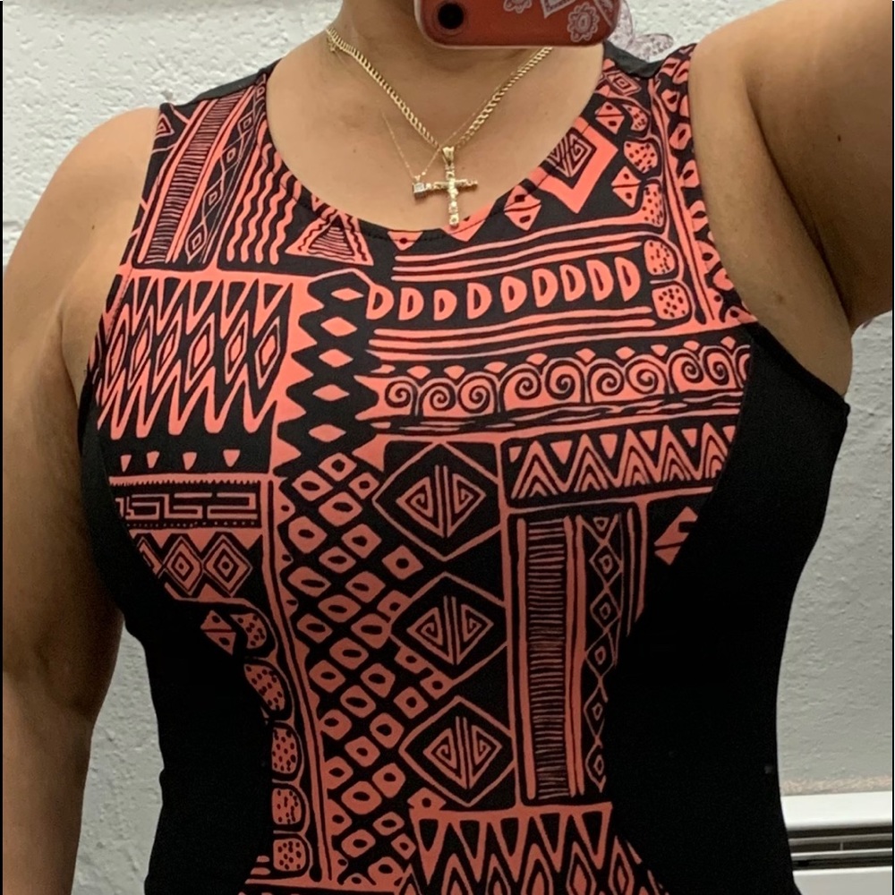 Black and Red Midi Dress Sz X-Large NWT